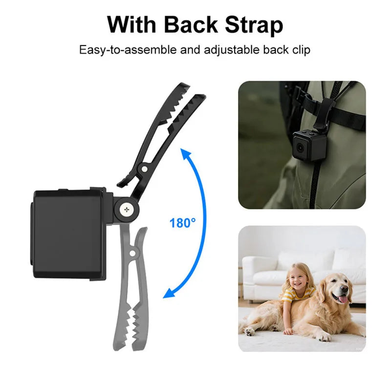 MD38 Pet Camera Magnetic Body Cam 1080P HD 120° Wide Angle 210 Min Recording 700Mah Loop Video for Dog Cat First Person View New