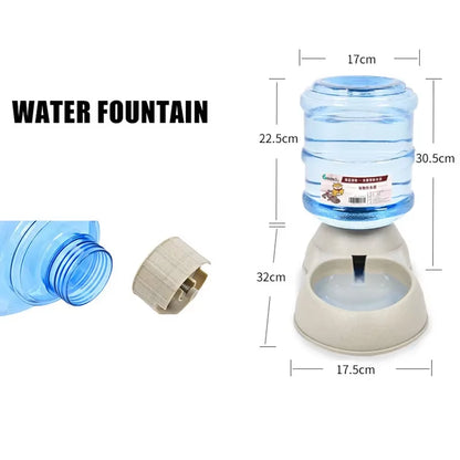 Automatic Dog Feeder Waterer High Capacity Pet Food Bowl Gravity Water Dispenser Pet Bowl for Dogs Cats 3.8 L Dog Accessories
