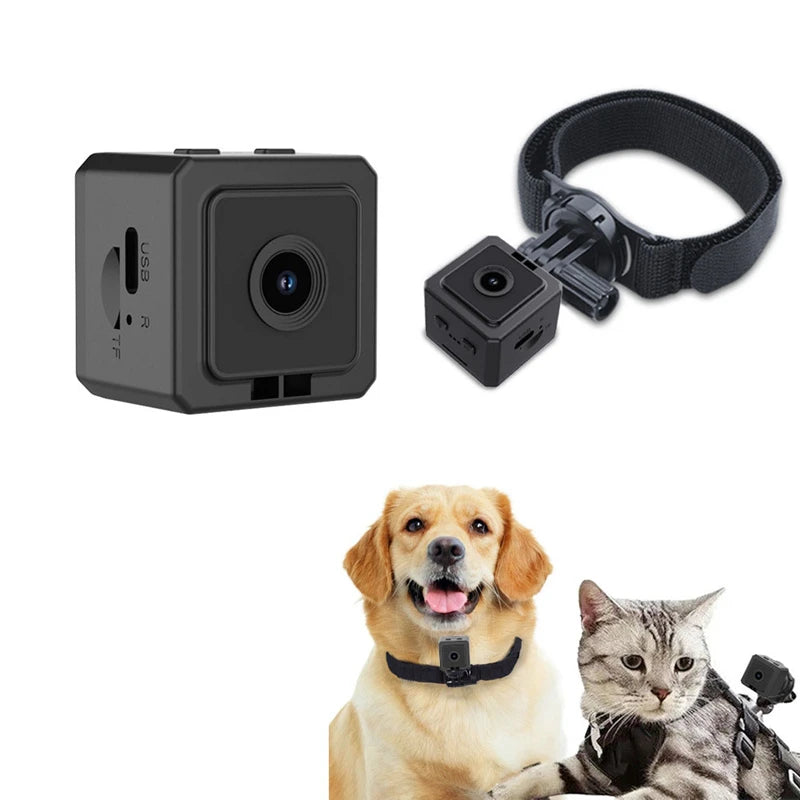 MD38 Pet Camera Magnetic Body Cam 1080P HD 120° Wide Angle 210 Min Recording 700Mah Loop Video for Dog Cat First Person View New