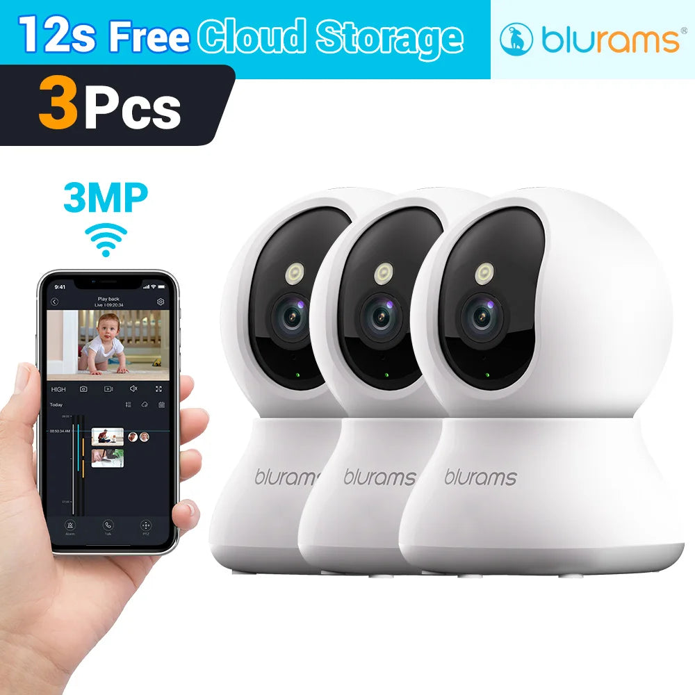 Baby Monitor Camera 2K HD Home Security Camera with Motion Detection and Two-Way Audio, Easy Setup, Clear Day & Night